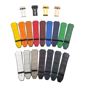25x19mm Alligator Leather Strap for Hublot Big Bang/Classic Fusion Series 45mm