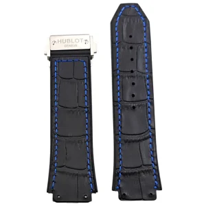 25x19mm Alligator Leather Strap for Hublot Big Bang/Classic Fusion Series 45mm