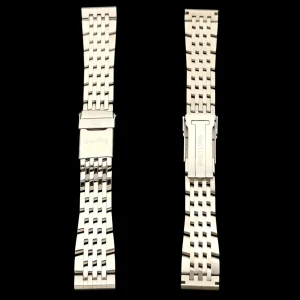 Aftermarket Stainless Steel Bracelet for Breitling Avenger, Navitimer, Superocean – 22/24mm