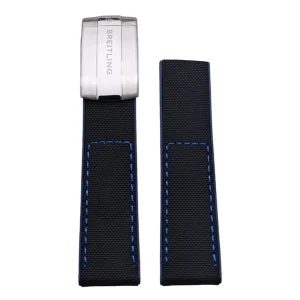 Canvas and Rubber Strap for Breitling Avenger, Navitimer, Superocean – 22/24mm