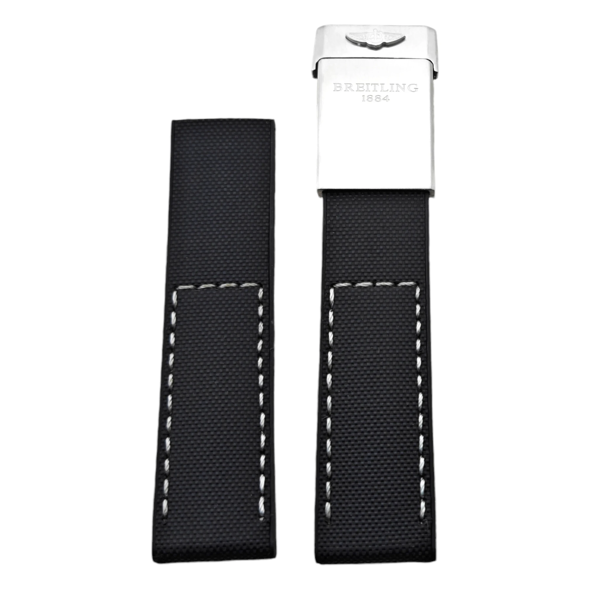 Rubber Band for Breitling Avenger, Navitimer, Superocean – 22/24mm Rubber Straps Luxury Rubber, Leather & Metal Watch Straps