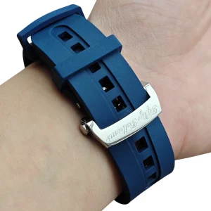 Aftermarket FKM Rubber Band for Blancpain Fifty Fathoms Watch – 23mm