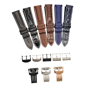 Aftermarket Leather Strap for Breitling Avenger, Navitimer, Superocean – 22/24mm
