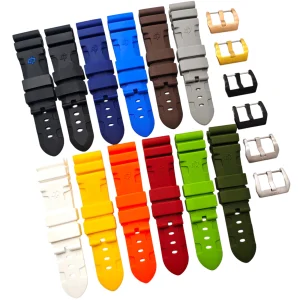 Aftermarket Rubber Band for Panerai Luminor Submersible PAM441 PAM111 – 22mm,24mm,26mm