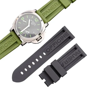 Aftermarket Rubber Strap for Panerai Officine PAM Watch – 22mm/24mm
