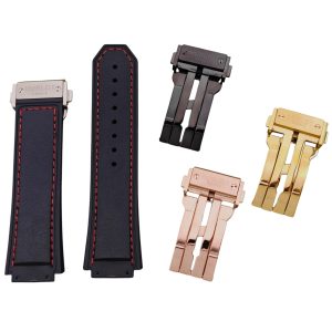 Black Rubber Strap for Hublot King Power Formula 1 – 27x19mm