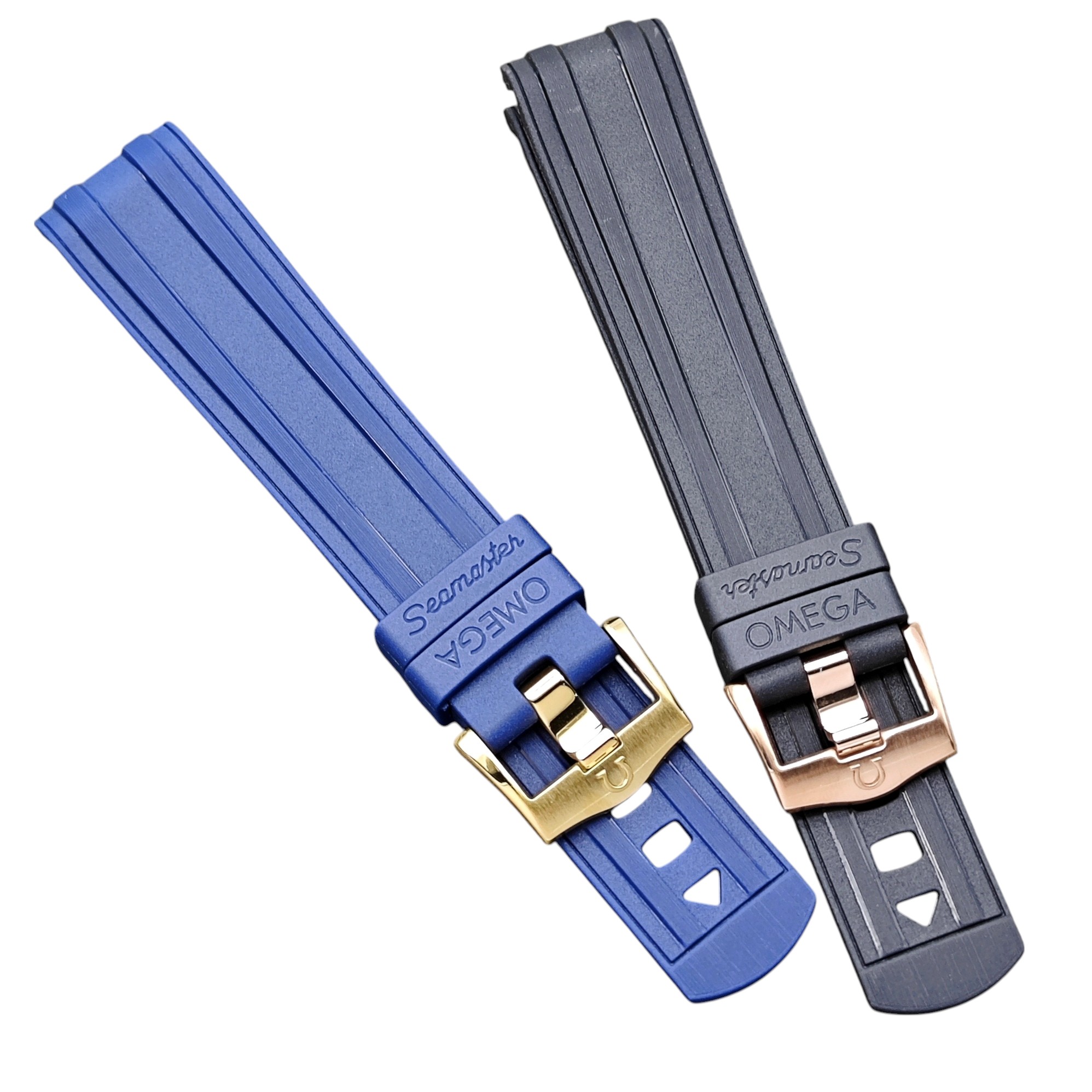 Fabric and Rubber Strap for Omega Seamaster 300 Speedmaster 8900 Planet Ocean 600 – 20/22mm Rubber Straps Luxury Rubber, Leather & Metal Watch Straps