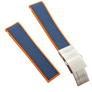 Dual Color Rubber Strap for Longines Conquest, HydroConquest L3.781/L3.741/L3.782 – 21mm