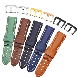 Genuine Suede Leather Band for Panerai Luminor PAM441 PAM111 – 24mm