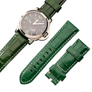 Glossy Shiny Leather Band for Panerai Luminor Submersible/Radiomir – 24mm/26mm