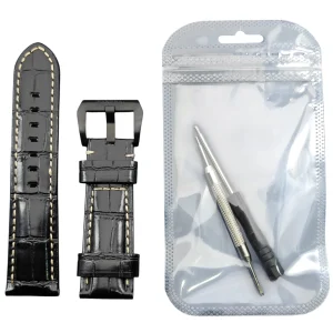 Glossy Shiny Leather Strap for Panerai Luminor PAM441/688/1313 – 22mm/24mm/26mm