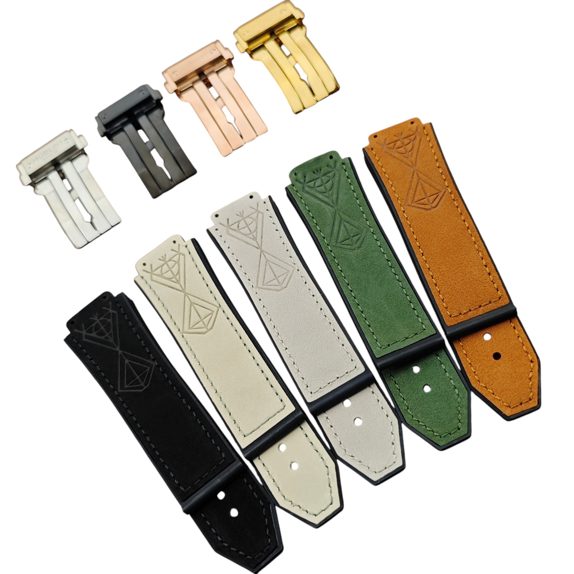 Black Rubber Strap for Hublot King Power Formula 1 – 27x19mm Rubber Straps Luxury Rubber, Leather & Metal Watch Straps