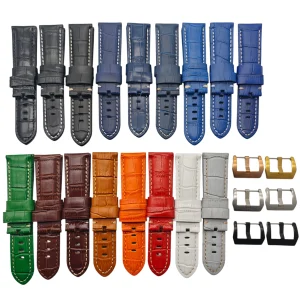 Replacement Genuine Leather Strap for Panerai Luminor PAM441/PAM111 – 22mm/24mm/26mm