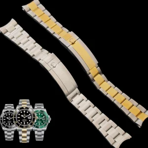 316L Stainless Steel Oyster Bracelet for Rolex New Submariner with Glide-lock Buckle – 21mm