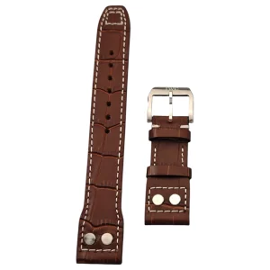 Aftermarket Genuine Leather Strap for IWC Big Pilot, Mark 18, Spitfire, TOP GUN – 21mm,22mm