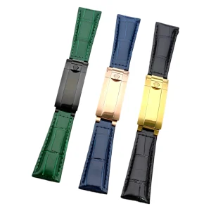 Aftermarket Leather Strap for Rolex Daytona, Submariner, GMT, Datejust – 20mm