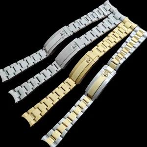 Stainless Steel Oyster Bracelet for Rolex Daytona, Submariner, Datejust, GMT – 20mm, Glidelock Buckle
