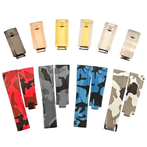 Camo Rubber Strap for Rolex Submariner, Daytona, GMT, YachtMaster – 20mm,21mm