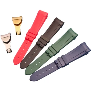 Curved End Rubber Strap for 41mm Tudor Black Bay 1958 GMT – 22mm