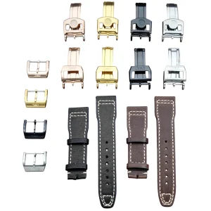 Flat Leather Strap for IWC Big Pilot, Flamethrower, Little Prince, Mark18 – 20/21mm