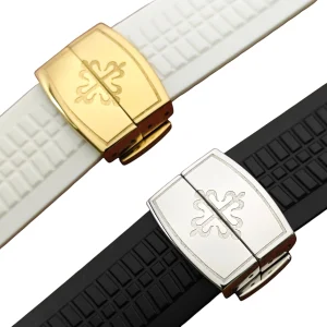 Folding Buckle Clasp for Patek Philippe Aquanaut Rubber Straps – 16/18mm