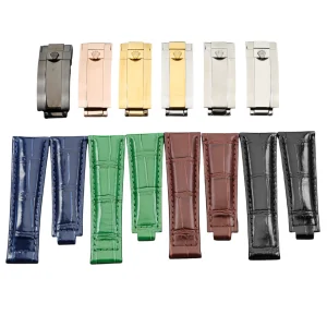 Genuine Leather Strap for Rolex Daytona, Submariner, GMT, Yacht-Master – 20mm