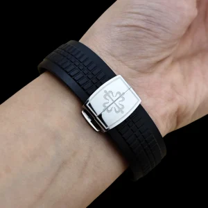 High End Folding Buckle Clasp for Patek Philippe Aquanaut Rubber Straps – 16mm/18mm