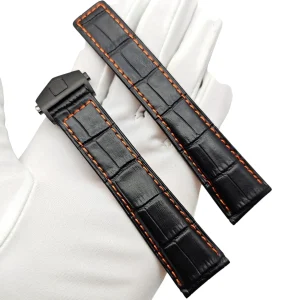 Replacement Alligator Leather Band for Tag Heuer Carrera, Monaco – 22mm