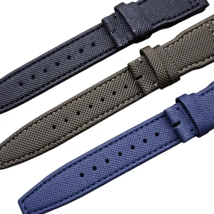 Replacement Canvas Fabric Strap for IWC Portugieser, Portofino, Spitfire, Mark 18 – 21/22mm