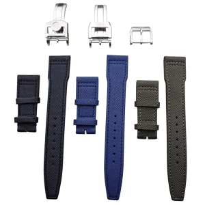 Aftermarket Canvas Fabric Strap for IWC Portugieser, Portofino, Spitfire, Mark 18 – 21mm, 22mm