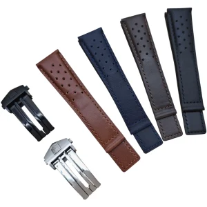Replacement Leather Strap for Tag Heuer Monaco, Carrera – 22mm