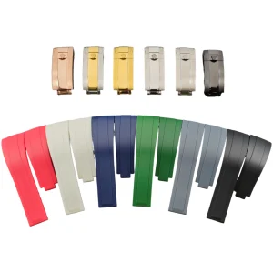 Replacement Rubber Strap for Rolex Daytona, Submariner, GMT, Yacht-Master – 20mm/21mm