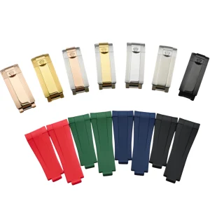 Rubber Strap with Curved End for Rolex Daytona, Submariner, GMT Watches – 20mm